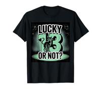 Lucky 13 Chat Noir Halloween T-Shirt