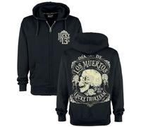Lucky 13 Sweat à capuche Dead Skull Zip Black XL