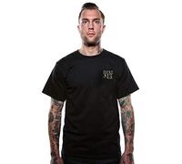Lucky 13 Dead Skull Homme T-Shirt Manches Courtes Noir 100% Coton Regular/Coupe Standard