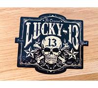 Lucky 13 Stickers Skull Tête de Mort Tatouage Outlaw Moto Decal V8 Mi413