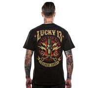 Lucky 13 T-Shirt Amped Black-XXXL