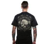 Lucky 13 Dead Skull Homme T-Shirt Manches Courtes Noir XL 100% Coton Regular/Coupe Standard