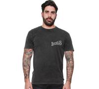 Lucky 13 T-Shirt Skull Built Tee Washed Black M