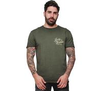 Lucky 13 T-shirt Vintage Iron Tee Retro Green M