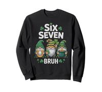 Lucky 67 St Patrick Gnomes Humour Gen Alpha Z Bruh Six Seven Sweatshirt