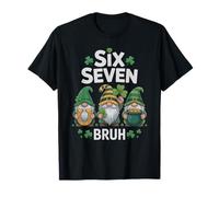 Lucky 67 St Patrick Gnomes Humour Gen Alpha Z Bruh Six Seven T-Shirt