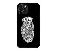 Lucky 777 Casino Queen Chicano Payasa Jeu de Poker Coque pour iPhone 11 Pro