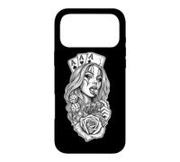 Lucky 777 Casino Queen Chicano Payasa Jeu de Poker Coque pour iPhone 17 Pro Max