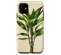 Lucky Bamboo Vintage Illustration scientifique Plante Coque pour iPhone 11