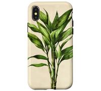 Lucky Bamboo Vintage Illustration scientifique Plante Coque pour iPhone X/XS