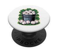 Lucky Baseball Shamrock St. Patrick's Day Clover PopSockets PopGrip Adhésif