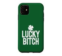Lucky Bitch Meme Trèfle à 4 Feuilles pour la Saint-Patrick Coque pour iPhone 11