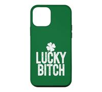 Lucky Bitch Meme Trèfle à 4 Feuilles pour la Saint-Patrick Coque pour iPhone 12 Mini