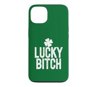 Lucky Bitch Meme Trèfle à 4 Feuilles pour la Saint-Patrick Coque pour iPhone 13