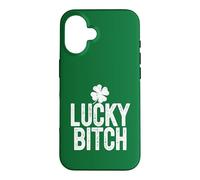 Lucky Bitch Meme Trèfle à 4 Feuilles pour la Saint-Patrick Coque pour iPhone 16