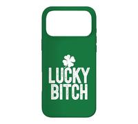 Lucky Bitch Meme Trèfle à 4 Feuilles pour la Saint-Patrick Coque pour iPhone 17 Pro Max