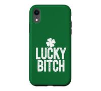 Lucky Bitch Meme Trèfle à 4 Feuilles pour la Saint-Patrick Coque pour iPhone XR