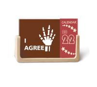 Lucky Body Hand Bone Acgree Calendrier de bureau 2022 12 mois