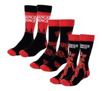 Lucky Boxer Set De 3 Calcetines Diseño Talla Lot de 3 Paires de Chaussettes Stranger Things-Taille 38-45, Multicolore, Mixte