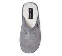 Lucky Brand Chaussons texturés avec doublure en peluche pour garçon, gris, 6 Big Kid