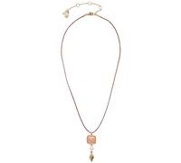 Lucky Brand Délicat collier avec pendentif en corde, argent, taille unique