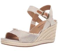 Lucky Brand Femme Mindra Wedge Sandale Cage Espadrille, Naturel/Plat, 41 EU