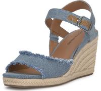 Lucky Brand Femme Mindra Sandale cale, Denim, 44.5 EU Large