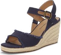 Lucky Brand Sandales compensées Mindra pour femme, indigo, 39 EU Large