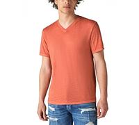 Lucky Brand Venice Burnout V-Neck Tee Shirt, Bossa Nova, Taille M Homme