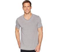 Lucky Brand Venice Burnout V-Neck Tee Shirt, Gris Clair, Taille M Homme
