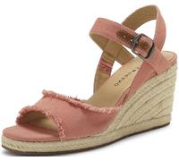 Lucky Brand Women's MINDRA Espadrille Wedge Sandal, Coral, 7.5 M US