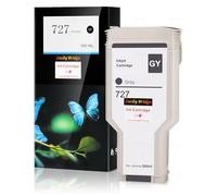 Lucky Bridge 727 300ml 1 cartouche d'encre grise F9J80A - Cartouche d'encre de rechange pour imprimantes HP 727 DesignJet T920 T930 T1530 T2500 T1500 T2530 (1 gris)-US