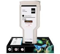 Lucky Bridge 728 300ml x 1PK 3WX30A Cartouche d'encre compatible pour imprimantes HP DesignJet T730 T830 (1 MBK)-US