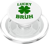 Lucky Bruh St Patrick Day Trèfle Irlandais Cadeaux de fête PopSockets PopGrip pour MagSafe