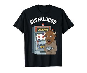 Lucky Buffalo Casino Slot Machine BUFFALOOOOO Gambling T-Shirt