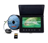 LUCKY Caméra de Pêche sous-Marine DVR détecteur de Poisson sous Marin Infrarouge LED caméra de pêche Portable Moniteur LCD pour Kayak Bateau Détecteurs de Poissons et Profondeur