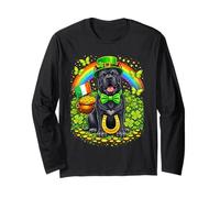 Lucky Cane Corso St Patrick’s Day Rainbow Shamrock Dog Lover Manche Longue