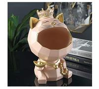 Lucky Cat Home Creative Accessories Nordic Light Luxury Living Room Entrance Key Storage Housewarming New Home Gift Lucky Wealth Desktop Decor Desk Sculpture Toy (F)