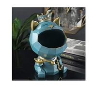 Lucky Cat Home Creative Accessories Nordic Light Luxury Living Room Entrance Key Storage Housewarming New Home Gift Lucky Wealth Desktop Decor Desk Sculpture Toy (E)