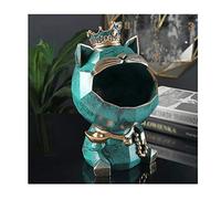 Lucky Cat Home Creative Accessories Nordic Light Luxury Living Room Entrance Key Storage Housewarming New Home Gift Lucky Wealth Desktop Decor Desk Sculpture Toy (G)