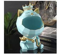 Lucky Cat Home Creative Accessories Nordic Light Luxury Living Room Entrance Key Storage Housewarming New Home Gift Lucky Wealth Desktop Decor Desk Sculpture Toy (A)