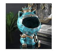 Lucky Cat Home Creative Accessories Nordic Light Luxury Living Room Entrance Key Storage Housewarming New Home Gift Lucky Wealth Desktop Decor Desk Sculpture Toy (C)