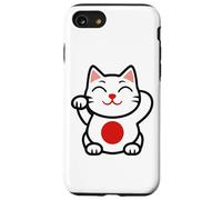 Lucky Cat Japan Design - Tee-Shirt esthétique Maneki Neko Kawaii Coque pour iPhone SE (2020) / 7/8
