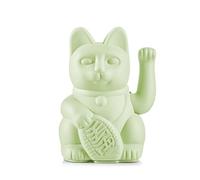 Lucky Cat Light Green Chat Japonais Maneki Neko Vert Clair 15 cm