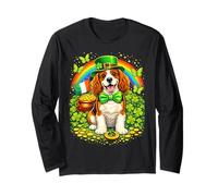 Lucky Cavalier King Charles Spaniel Patrick’s Day Shamrock Manche Longue