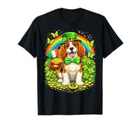 Lucky Cavalier King Charles Spaniel Patrick’s Day Shamrock T-Shirt