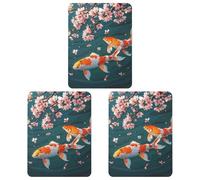 Lucky Charm Lot de 3 désodorisants carrés à suspendre pour voiture, maison, bureau, style gris