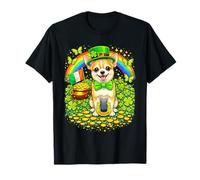 Lucky Chihuahua St Patrick’s Day Rainbow Shamrock Dog Lover T-Shirt