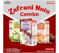 Lucky China Grass Zafran Combo (Pist Badam+Kesar) 300 g