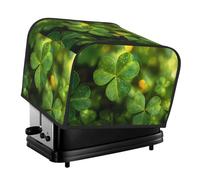 Lucky Clover 4 tranches Couverture Grille-pain - Imperméable à la poussière Oxford Tissu Protecteur avec Poche Latérale pour Petits Appareils de Cuisine